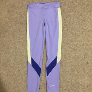 purple nike leggings